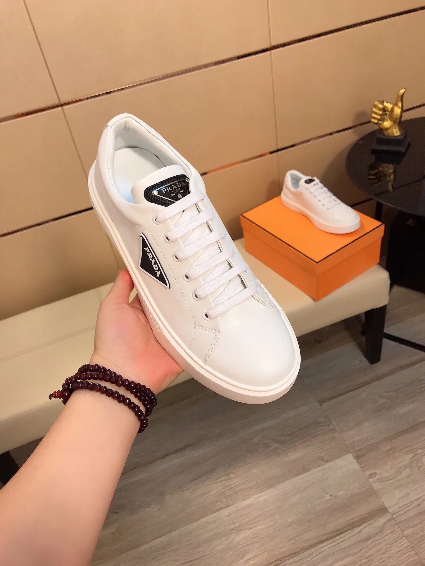 Ex-factory price 360🔥🆕Prada [Prada] latest casual and fashionable men's shoes👟hot style💥simple and elegant style, exclusive for trendy men. Unique latest brand elements👑, fashionable and generous, original imported cowhide fabric, genuine leather lining, super comfortable and wear-resistant outsole, classic model taken in kind, size: 38-44